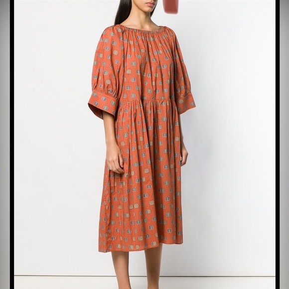 Toteme cotton print midi dress - Picture 11 of 11